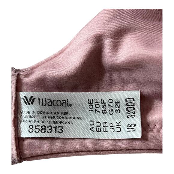 Wacoal Bra 858313 Perfect Primer Push Up pink size 32DDD 32F - Picture 5 of 8